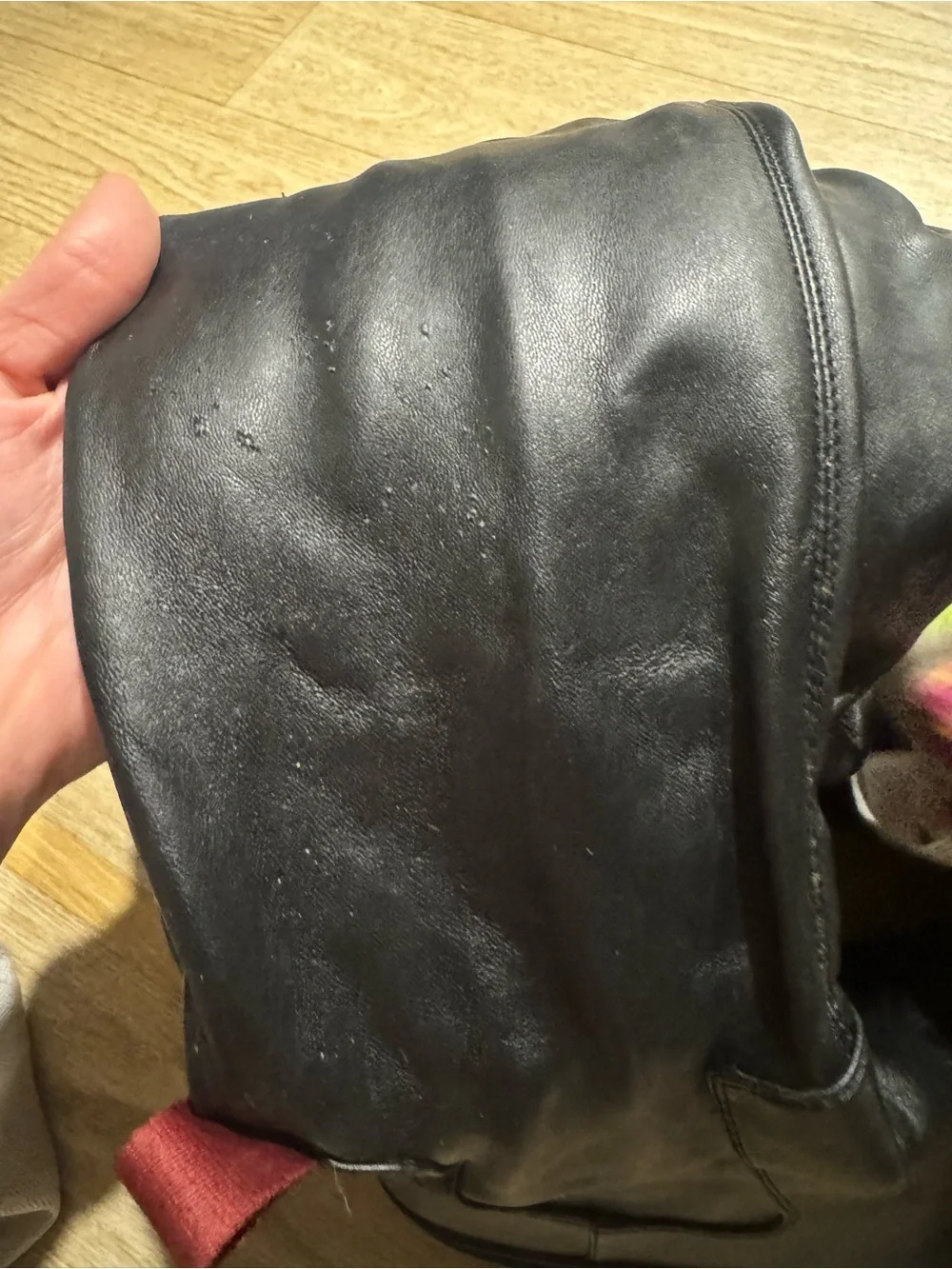 Franco Sarto Black Over-the-Knee Leather Boots